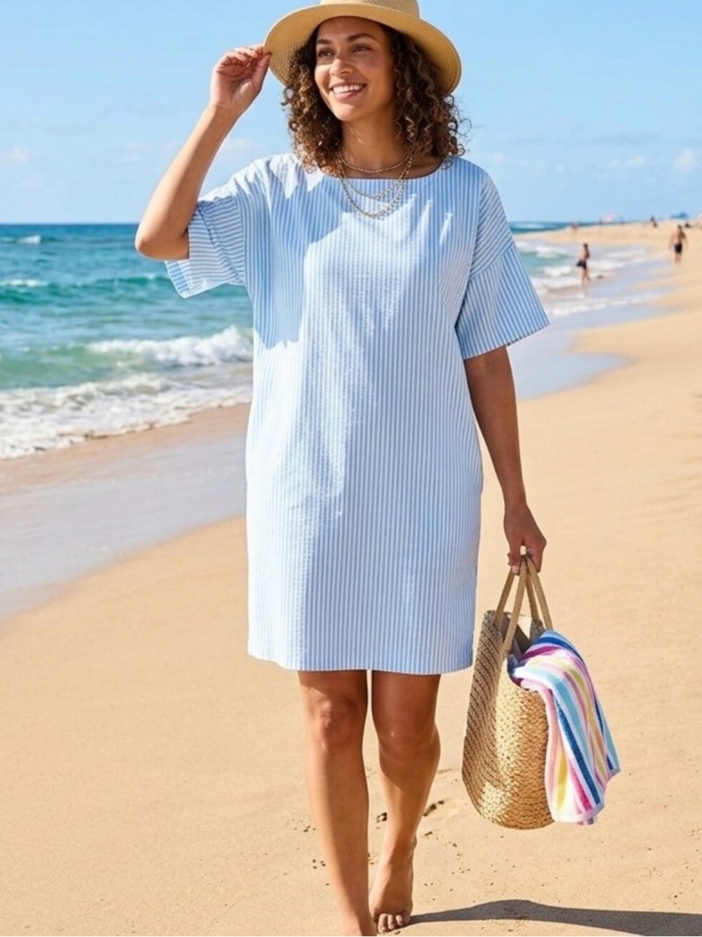 LA Relaxed Paradise Blue Stripe, Small